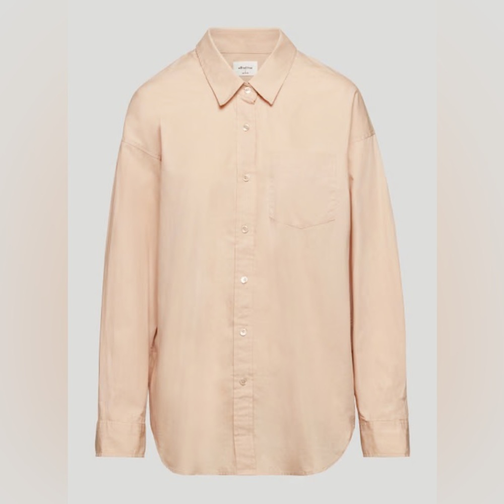 Wilfred Relaxed Poplin Shirt - Flax Beige